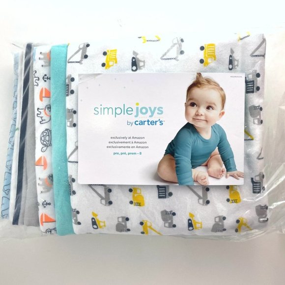 Simple Joys by Carter's unisex-baby 6-Pack Flannel Receiving Blankets - Picture 1 of 7